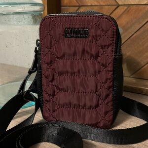 Aimee Kestenberg Just Sayin Quilted Crossbody Mini Bag Phone Crossbody